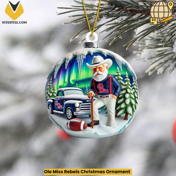 NEW Ole Miss Rebels Christmas Ornament
