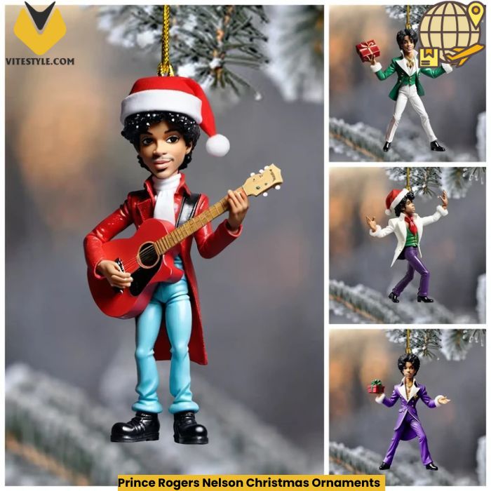 Prince Rogers Nelson Christmas Ornaments