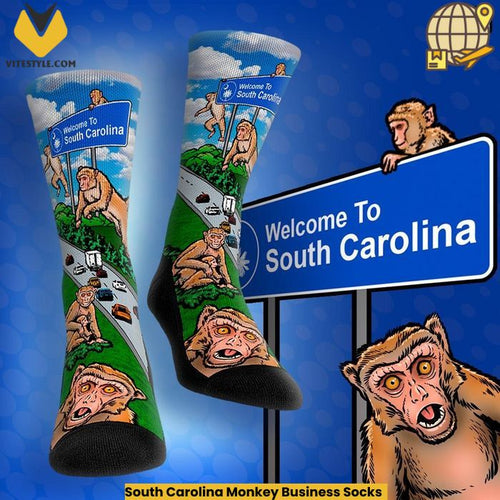 South Carolina Monkey Business Socks