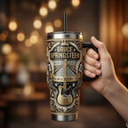TRENDING Bruce Springsteen 40oz Tumbler With Handle