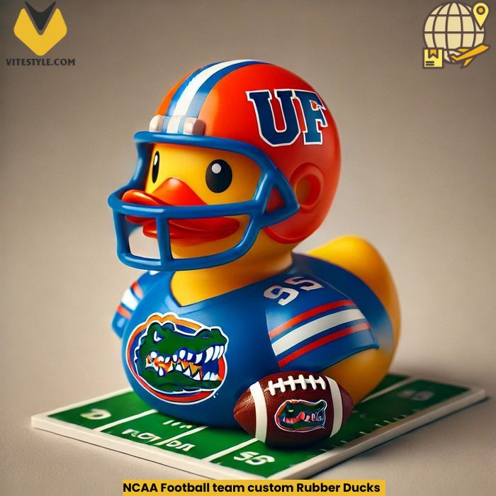 NCAA Football team custom Rubber Ducks Ornament