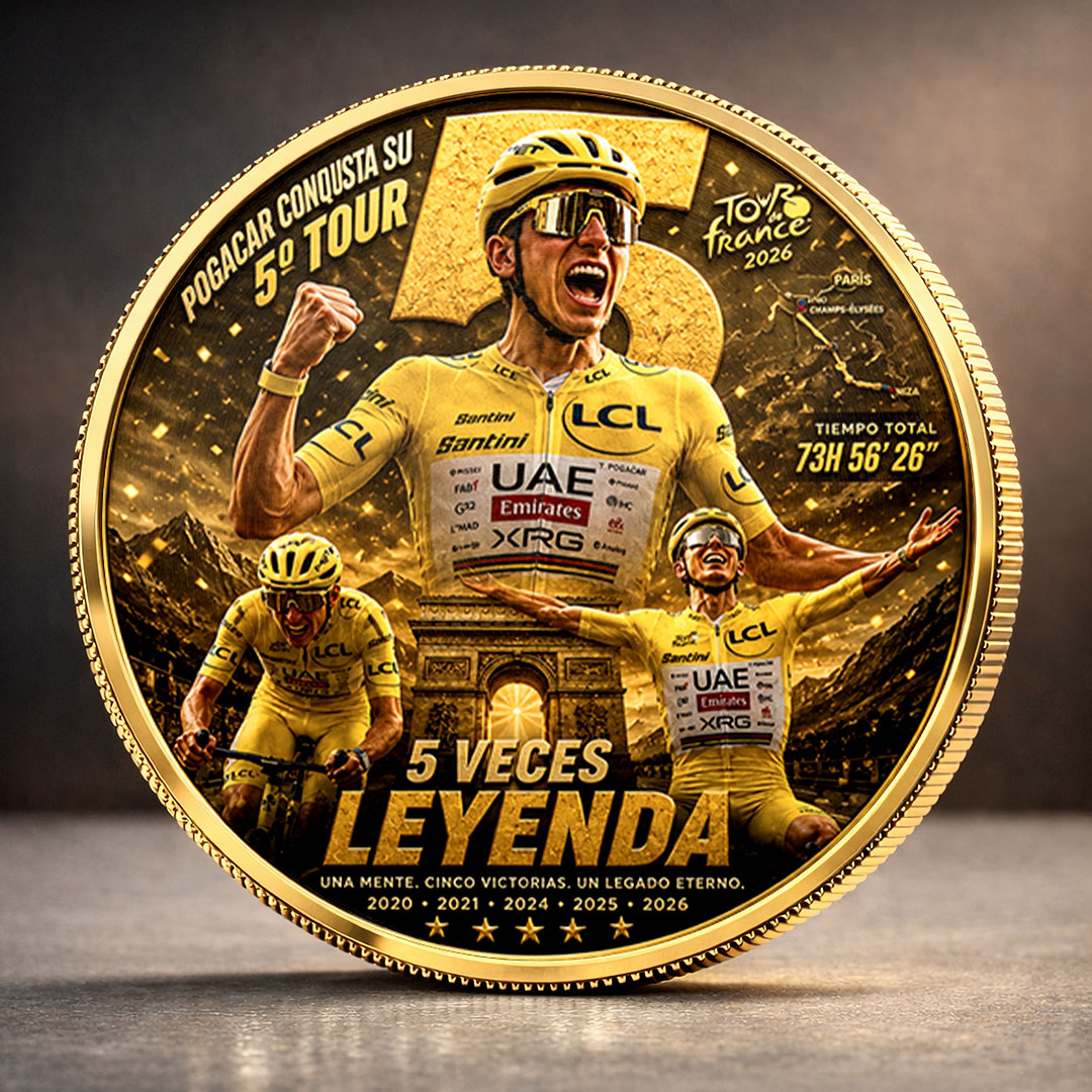 Tadej Pogacar 2026 Tour de France Champion Commemorative Coin – TMTHU7866