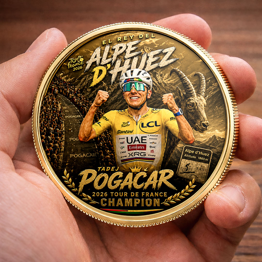 Tadej Pogacar 2026 Tour de France Champion Commemorative Coin – TMTHU7866