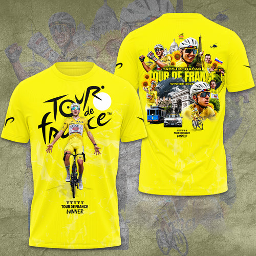 Tadej Pogacar 2026 Tour de France Champion 3D Apparel – GNE7846