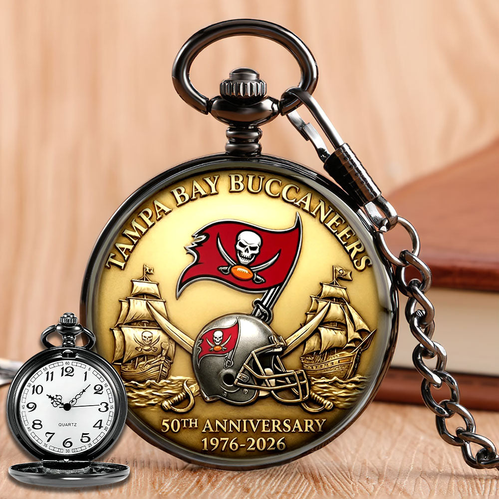 Tampa Bay Buccaneers 50th Anniversary Pocket Watch - MAITM14425