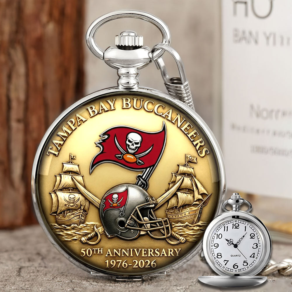 Tampa Bay Buccaneers 50th Anniversary Pocket Watch - MAITM14425