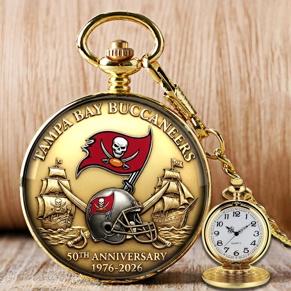 Tampa Bay Buccaneers 50th Anniversary Pocket Watch - MAITM14425