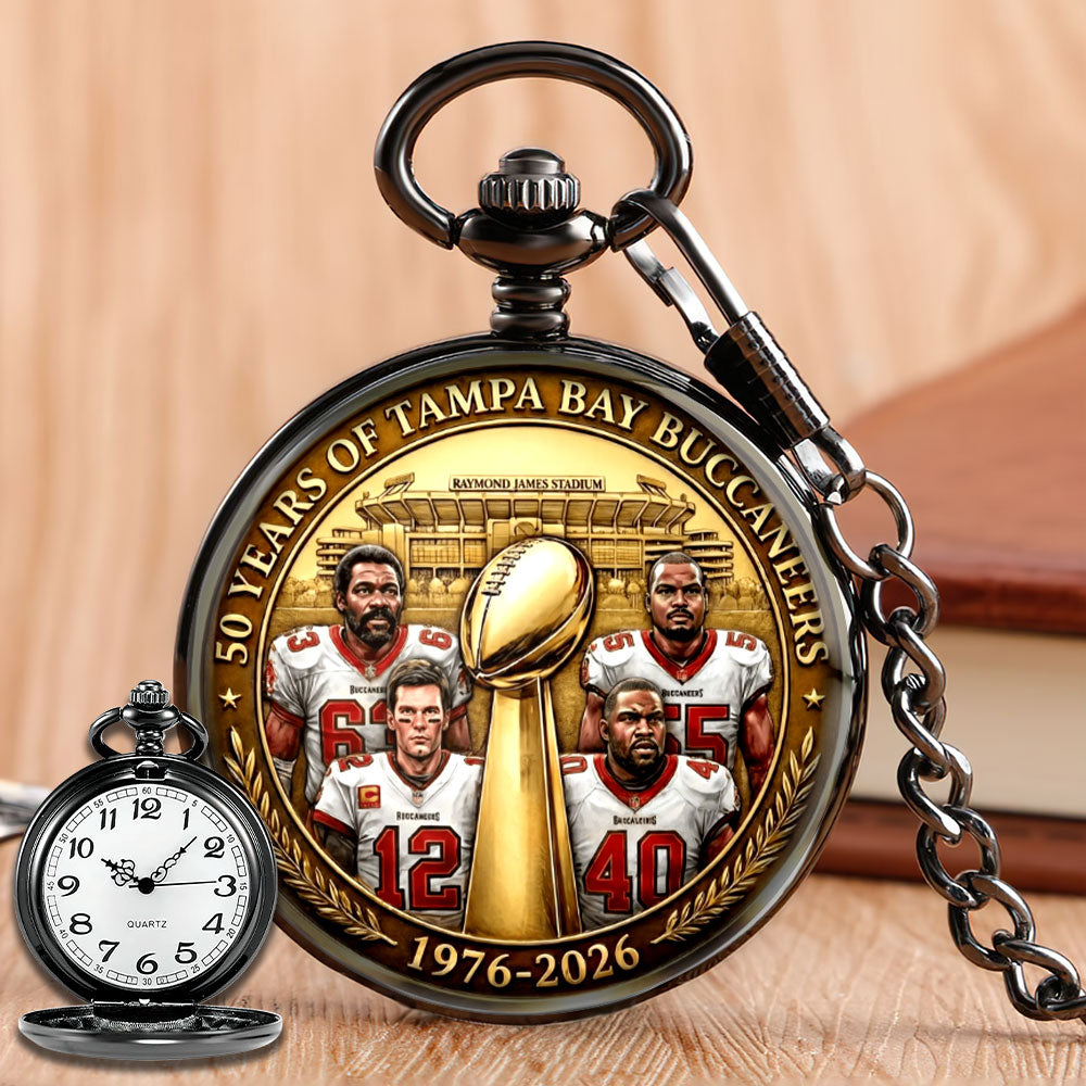 Tampa Bay Buccaneers 50th Anniversary Pocket Watch - MAITM14426
