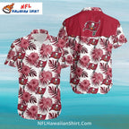 Tampa Bay Buccaneers Floral Aloha Shirt With Hibiscus Design