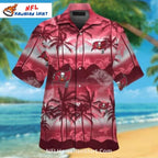 Tampa Bay Buccaneers Sunset Palm Tree Aloha Shirt
