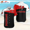 Tampa Bay Buccaneers Two-Tone Button-Up Hawaiian Shirt