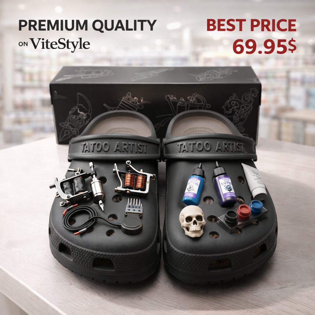 Tattoo Artist Crocs with Charms