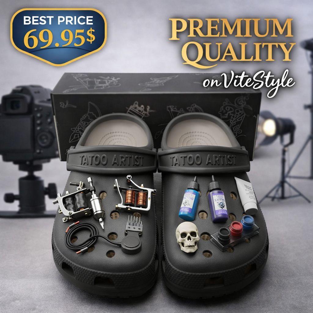 Tattoo Artist Crocs with Charms