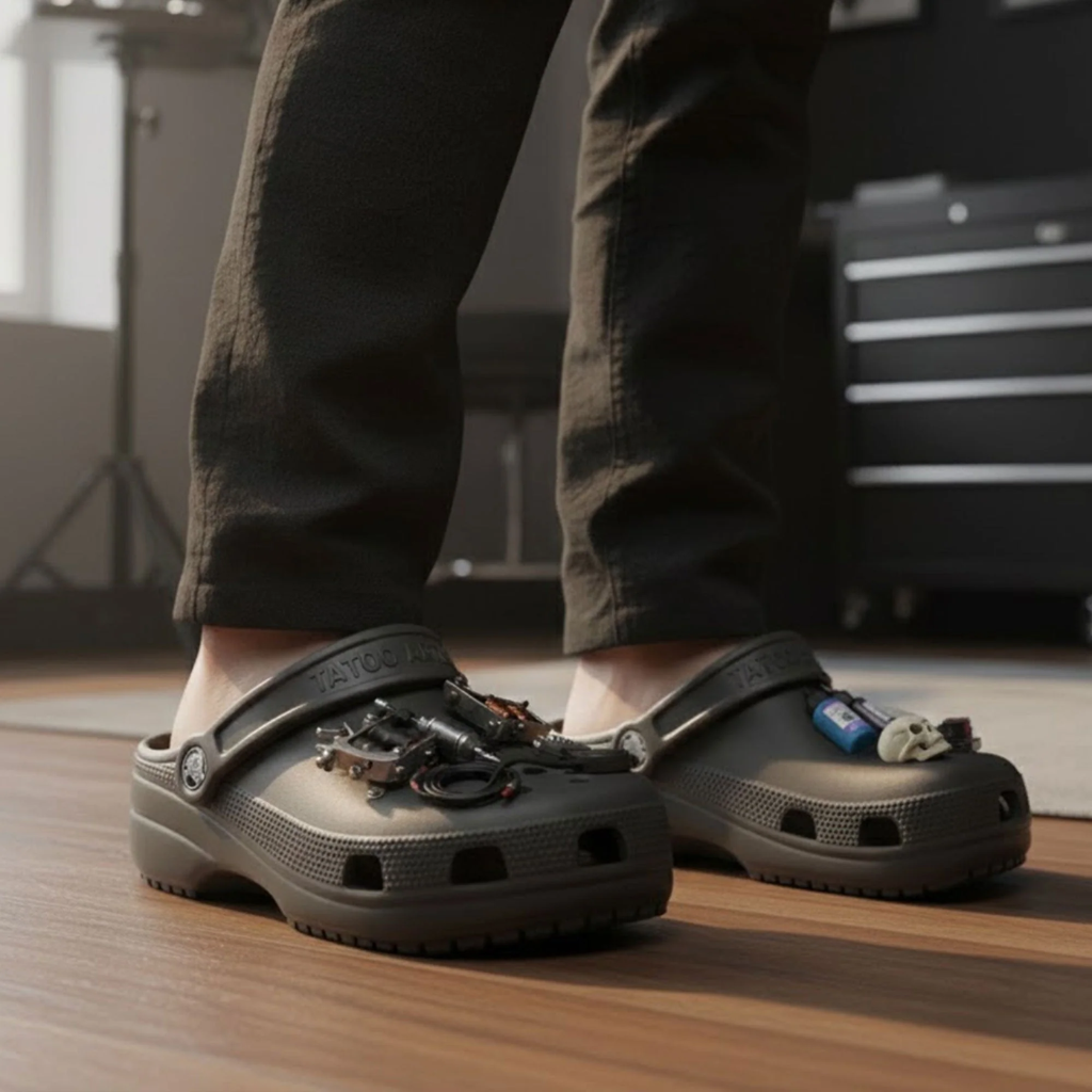 Tattoo Artist Crocs with Charms
