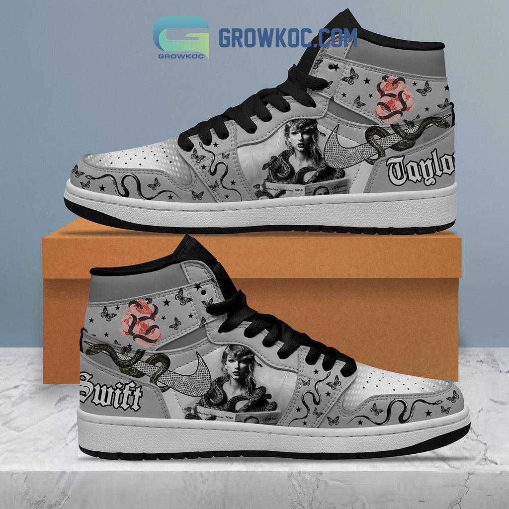 Taylor Swift 13 Snakes Dark Version Air Jordan 1 Shoes