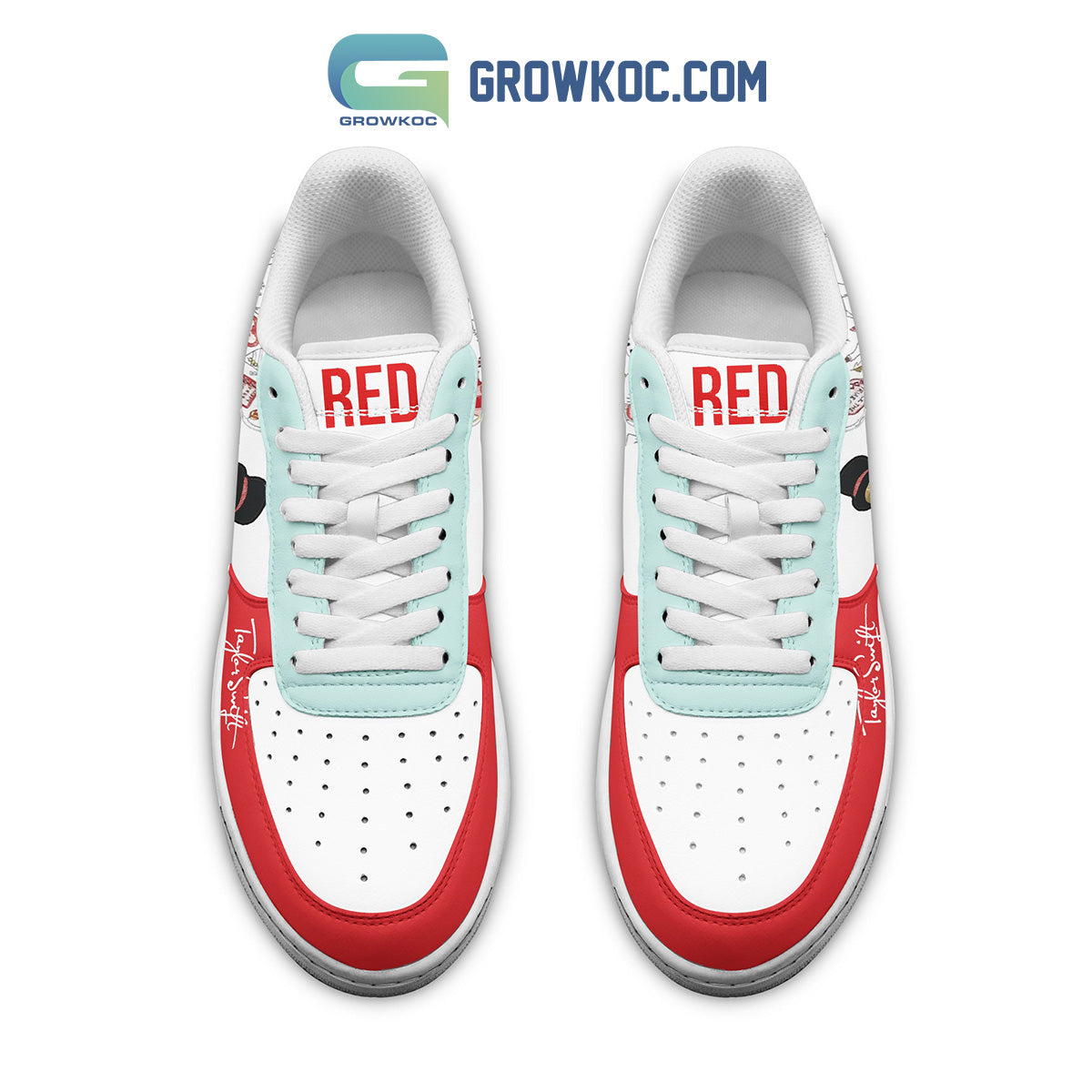 Taylor Swift Red Album Performance Air Force 1 Shoes