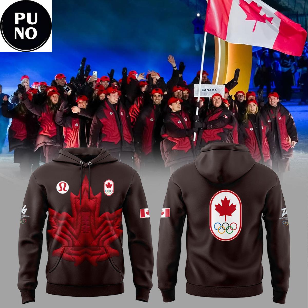 Team Canada Winter Olympics Milano Cortina 2026 Hoodie T-Shirt