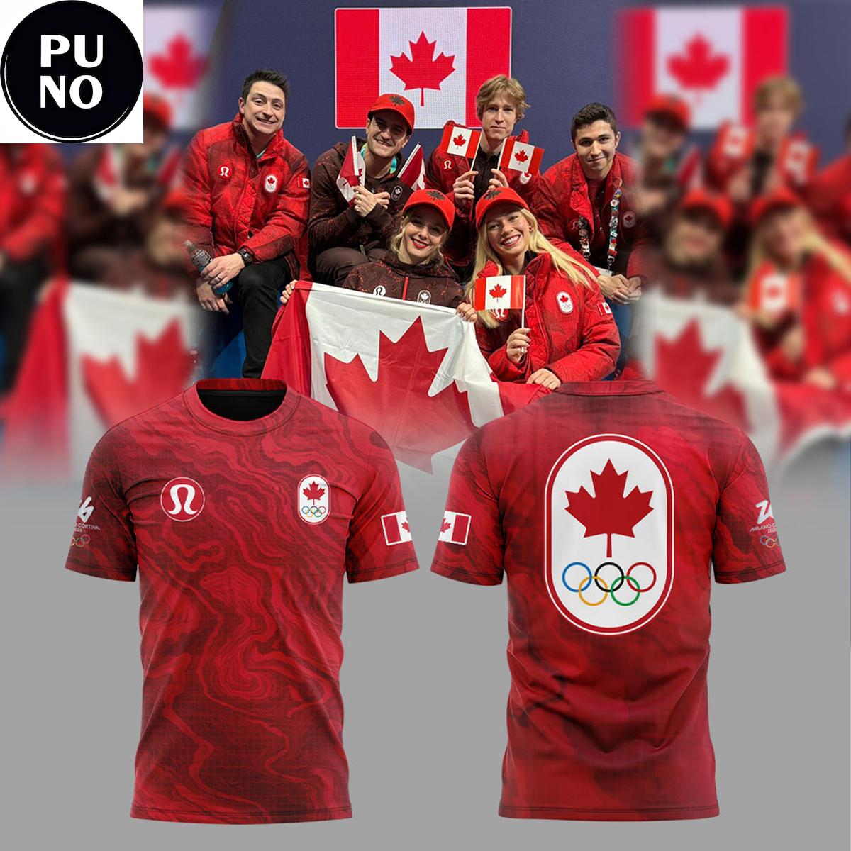 Team Canada Winter Olympics Milano Cortina 2026 Hoodie T-Shirt