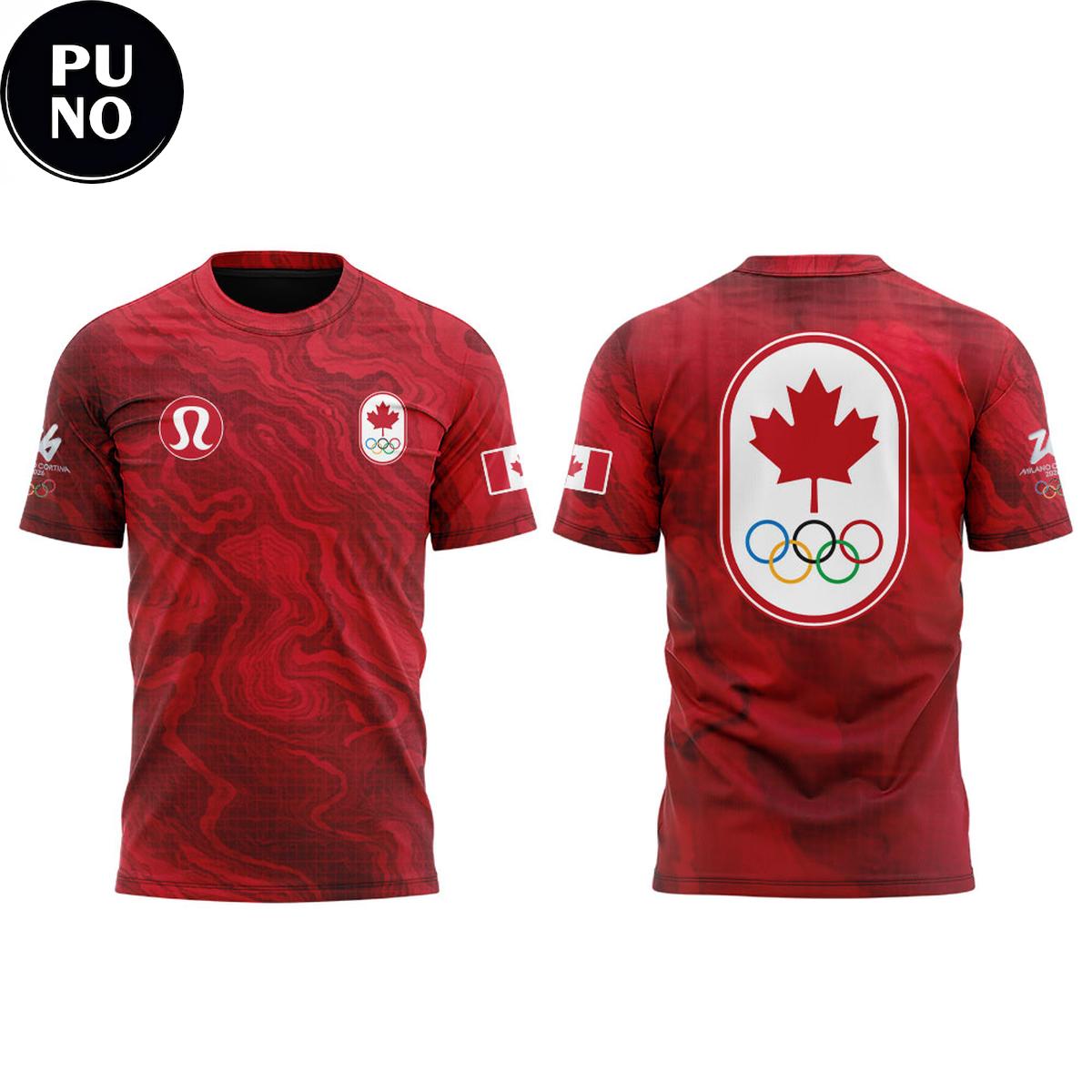 Team Canada Winter Olympics Milano Cortina 2026 Hoodie T-Shirt