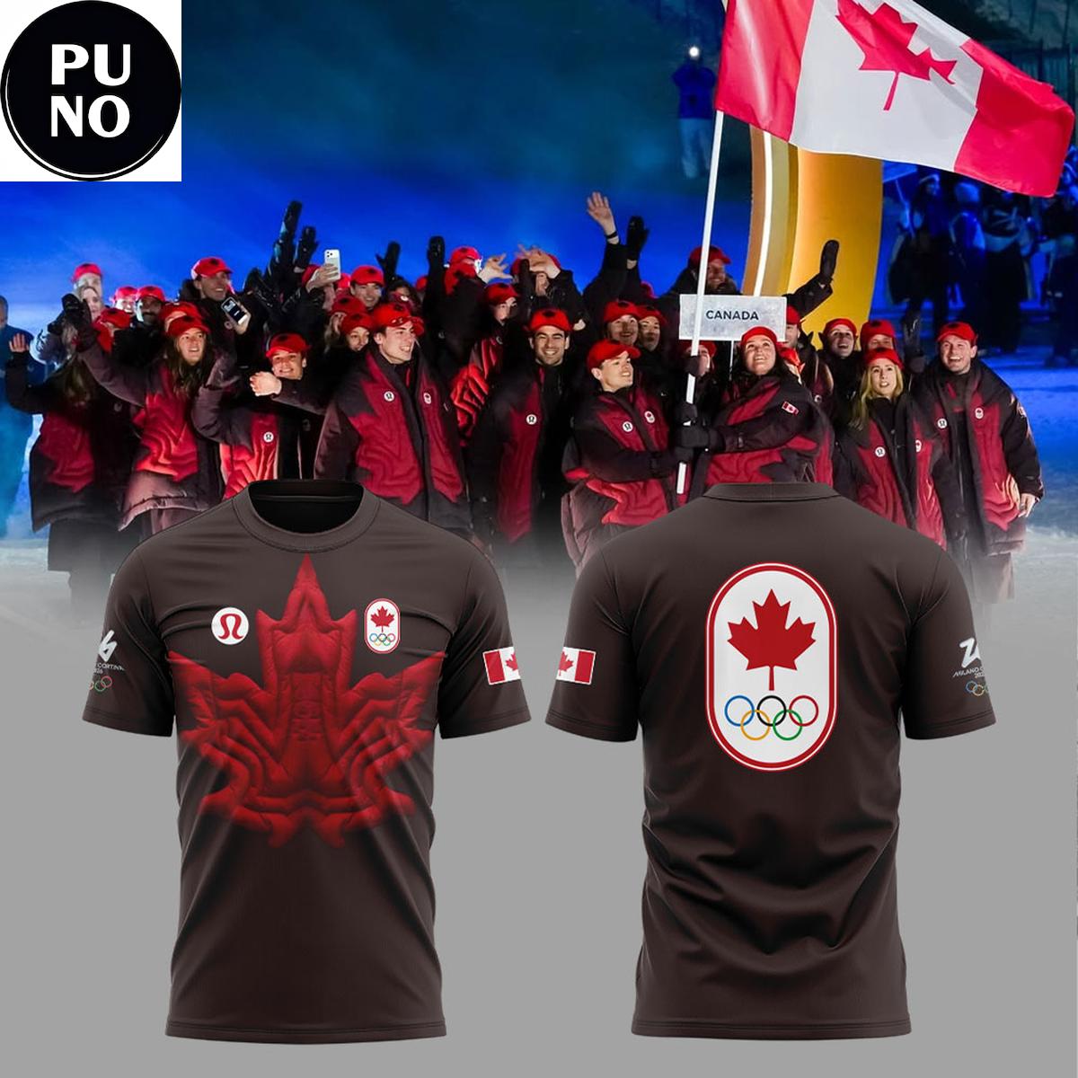 Team Canada Winter Olympics Milano Cortina 2026 Hoodie T-Shirt