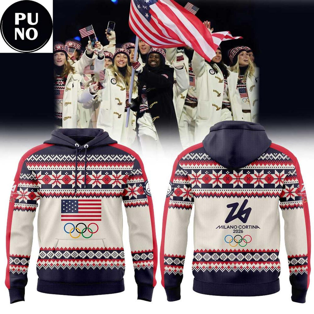 Team USA 2026 Milano Cortina 2026 Winter Olympic Games Hoodie T-Shirt