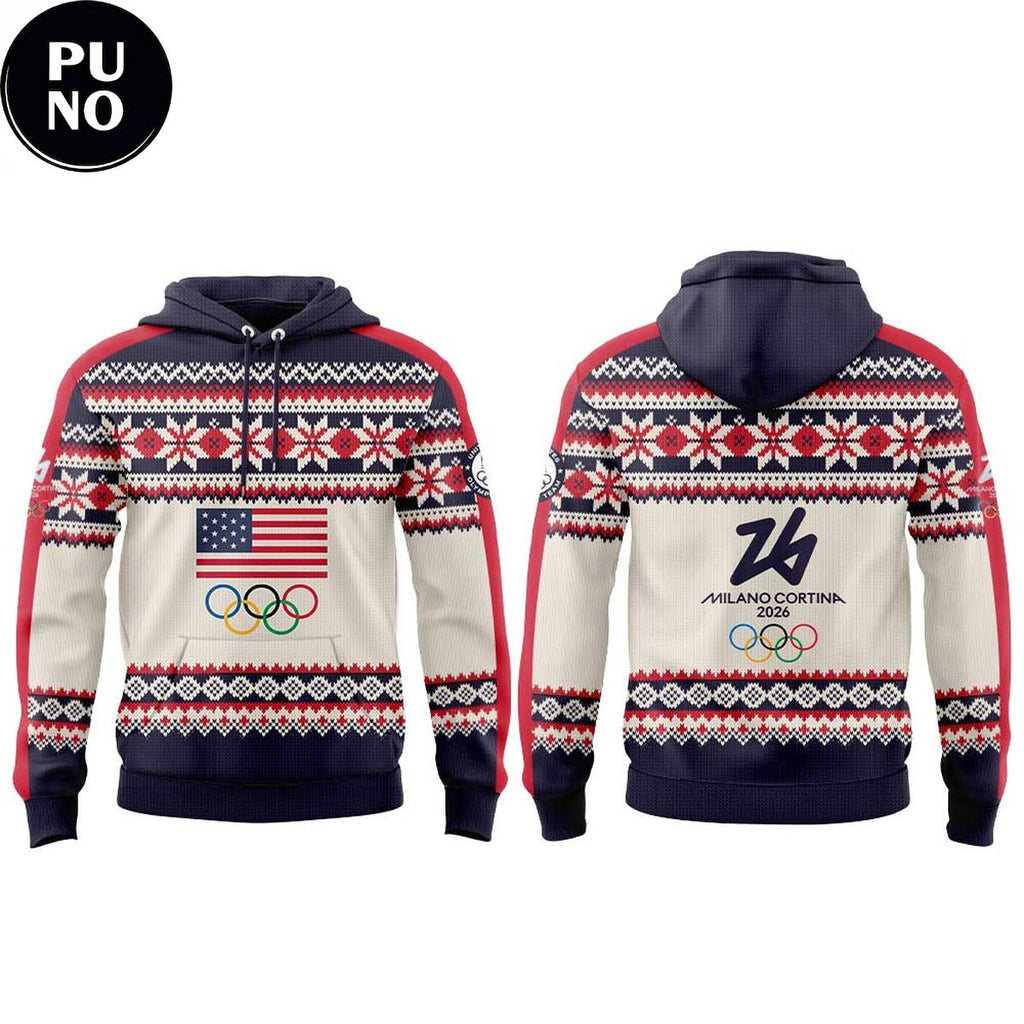 Team USA 2026 Milano Cortina 2026 Winter Olympic Games Hoodie T-Shirt