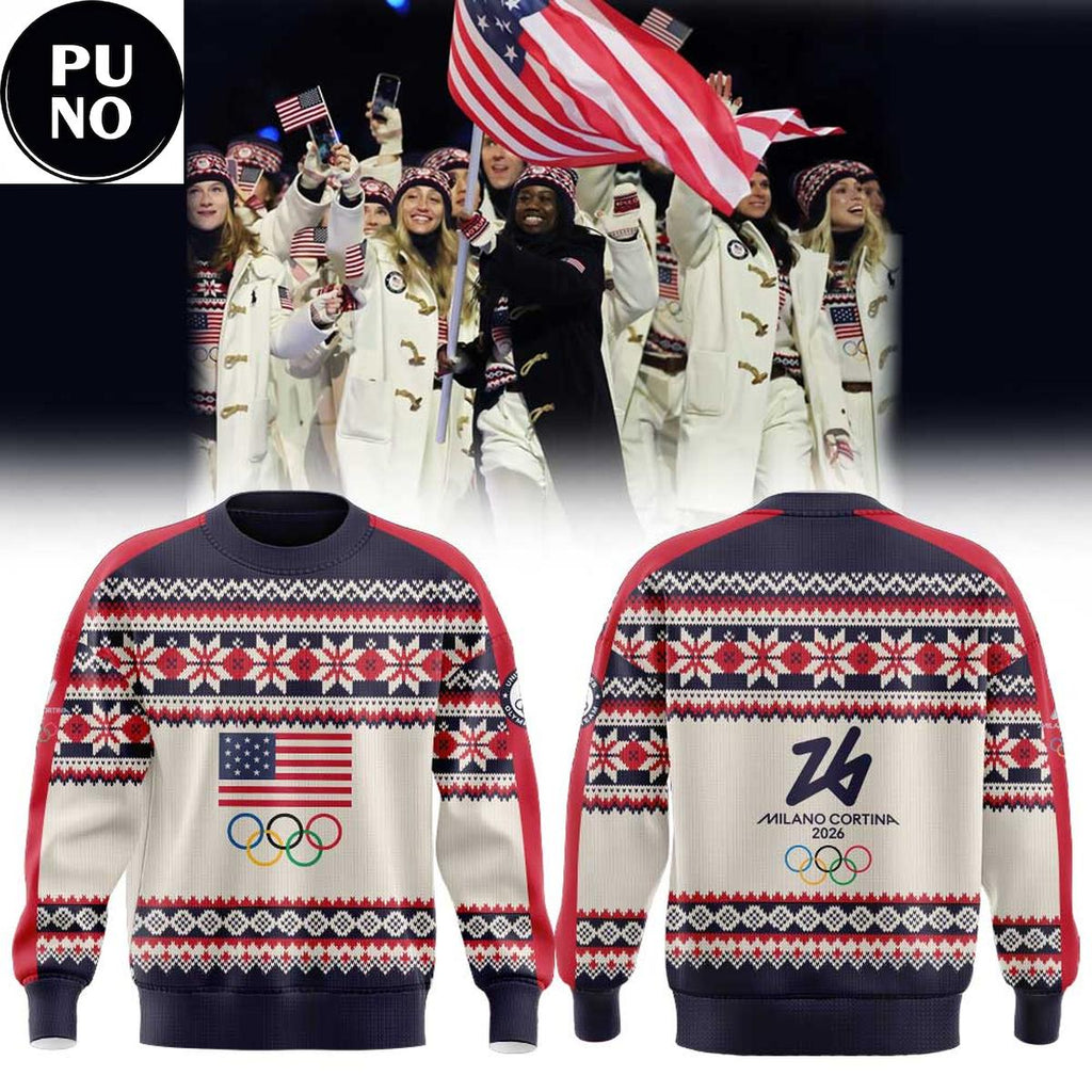 Team USA 2026 Milano Cortina 2026 Winter Olympic Games Hoodie T-Shirt