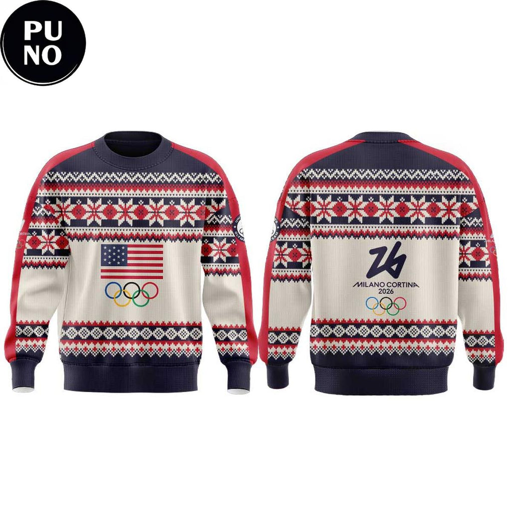 Team USA 2026 Milano Cortina 2026 Winter Olympic Games Hoodie T-Shirt