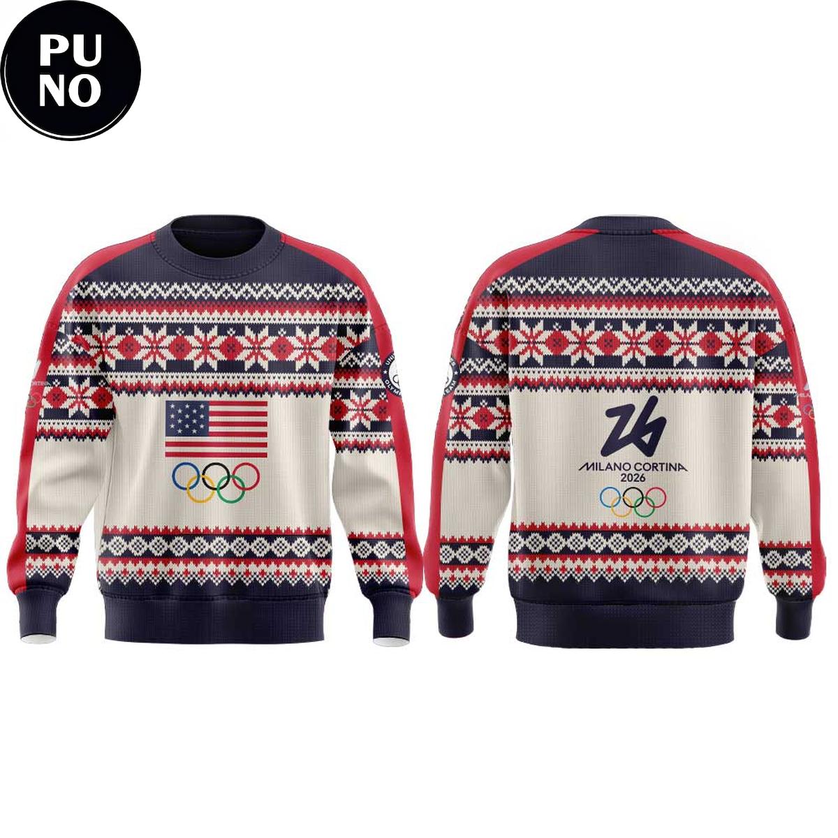 Team USA 2026 Milano Cortina 2026 Winter Olympic Games Hoodie T-Shirt
