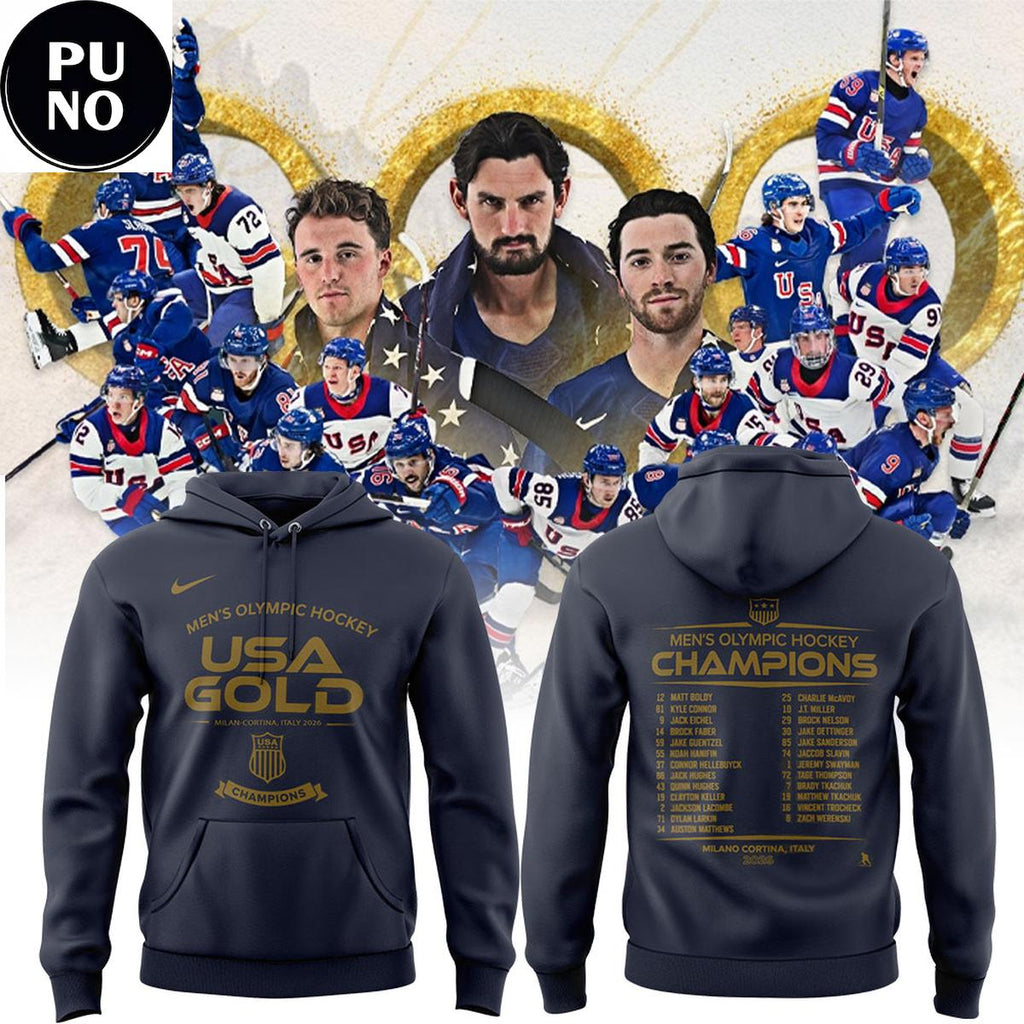 Team USA 2026 Olympic Milano Cortina Men Team Championship Hoodie T-Shirt