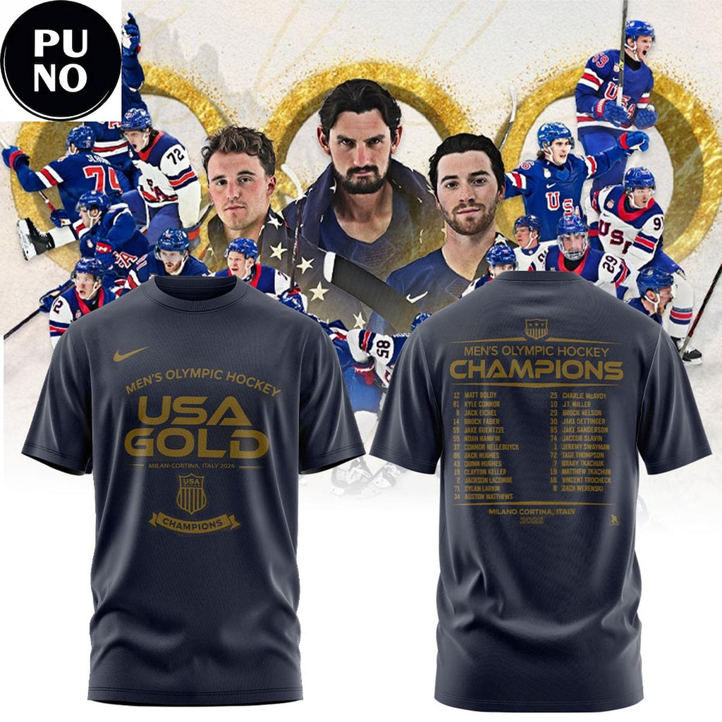 Team USA 2026 Olympic Milano Cortina Men Team Championship Hoodie T-Shirt