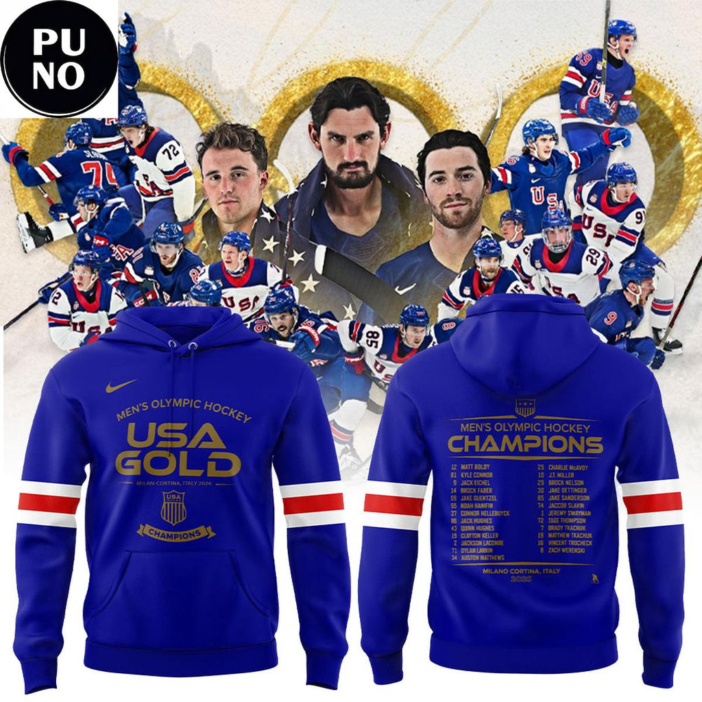 Team USA 2026 Olympic Milano Cortina Men Team Championship Hoodie T-Shirt