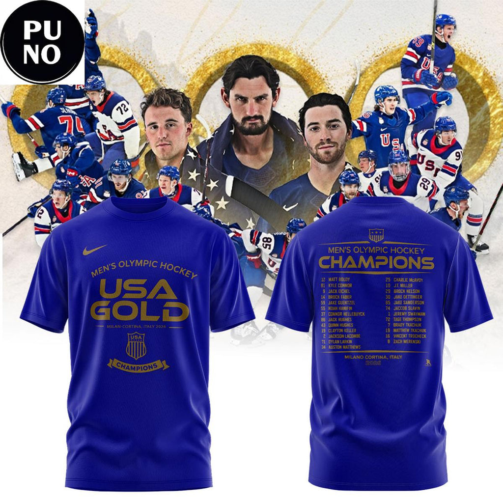 Team USA 2026 Olympic Milano Cortina Men Team Championship Hoodie T-Shirt