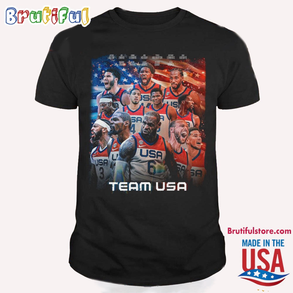 Team USA Player Basketball 2024 T Shirt