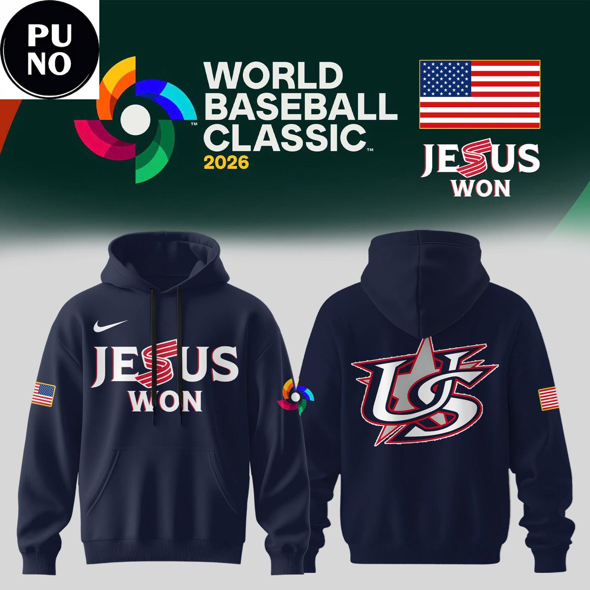 Team USA x Jesus won 2026 World Baseball Classic Hoodie T-Shirt