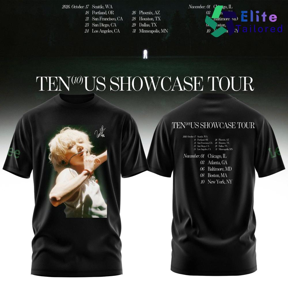 Ten US Showcase Tour 2026 Concert Merch Graphic T-Shirt