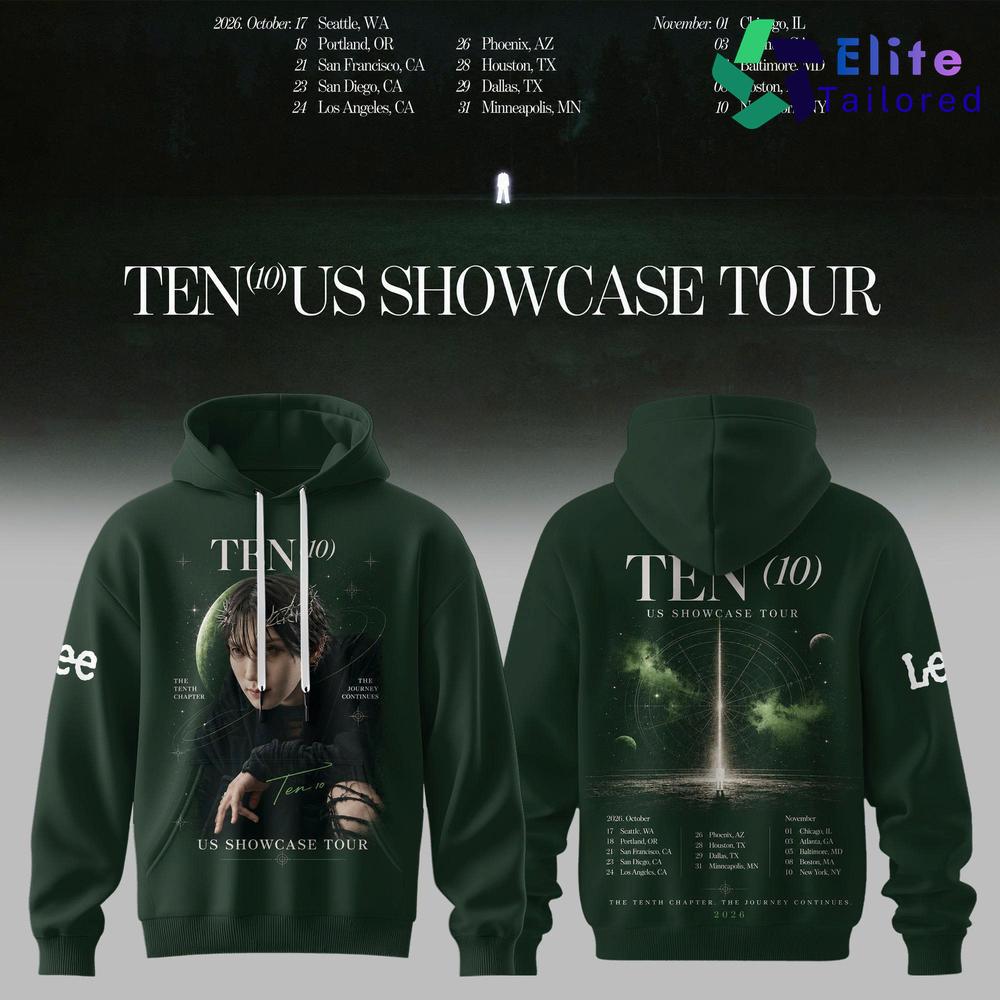 Ten US Showcase Tour 2026 Concert Merch Pullover Hoodie