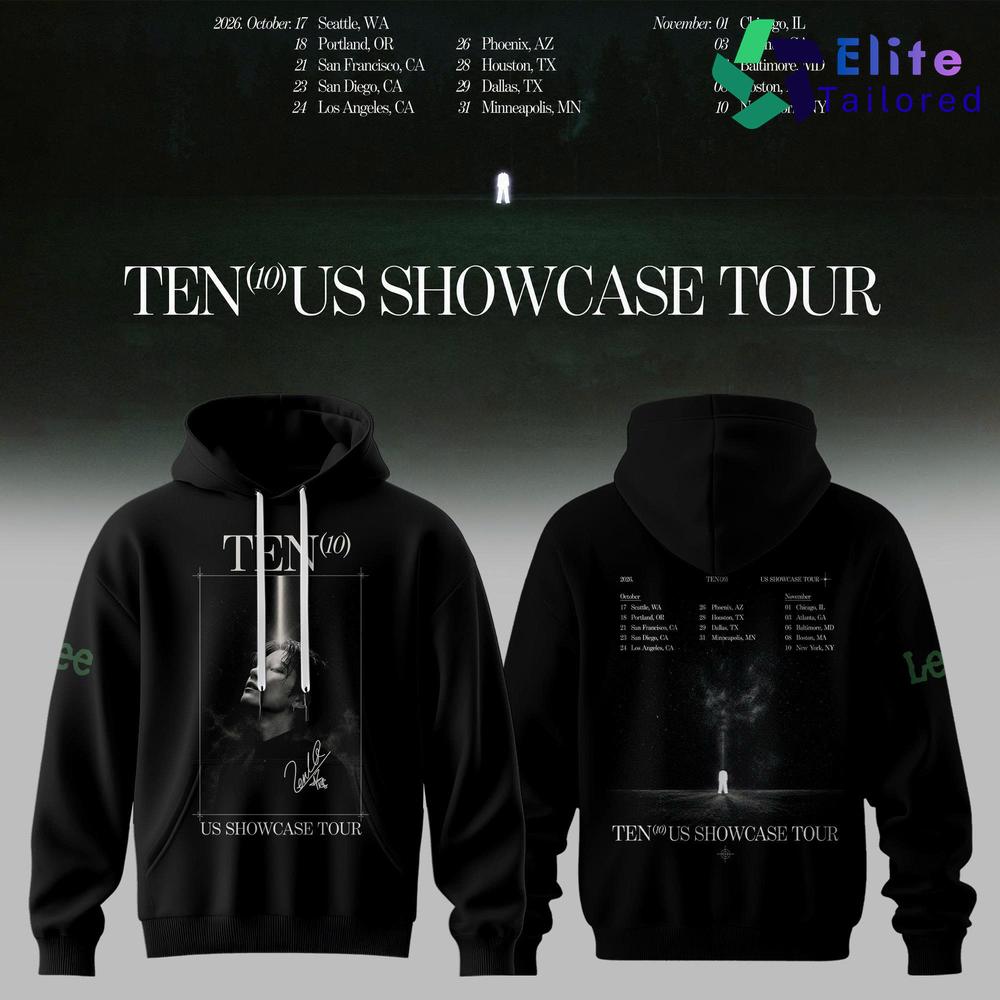 Ten US Showcase Tour 2026 Concert Merch Pullover Hoodie