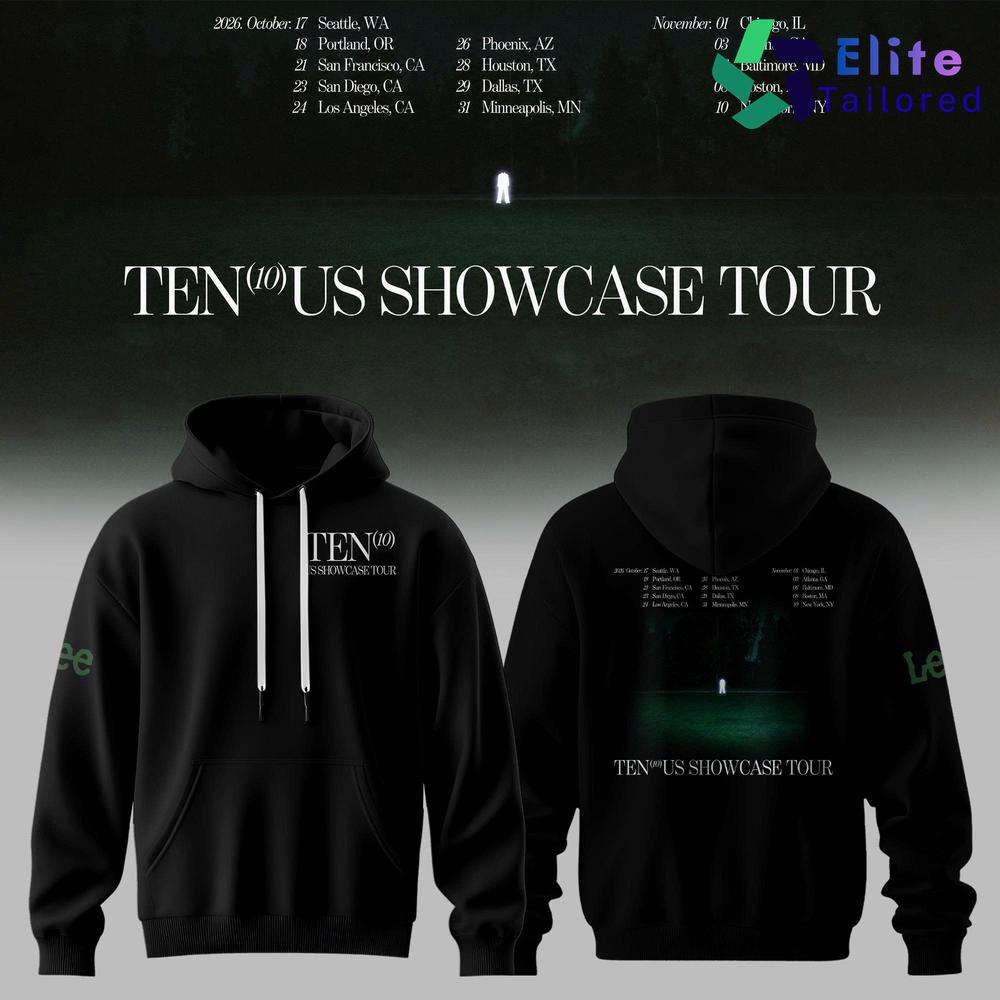 Ten US Showcase Tour 2026 Concert Merch Pullover Hoodie