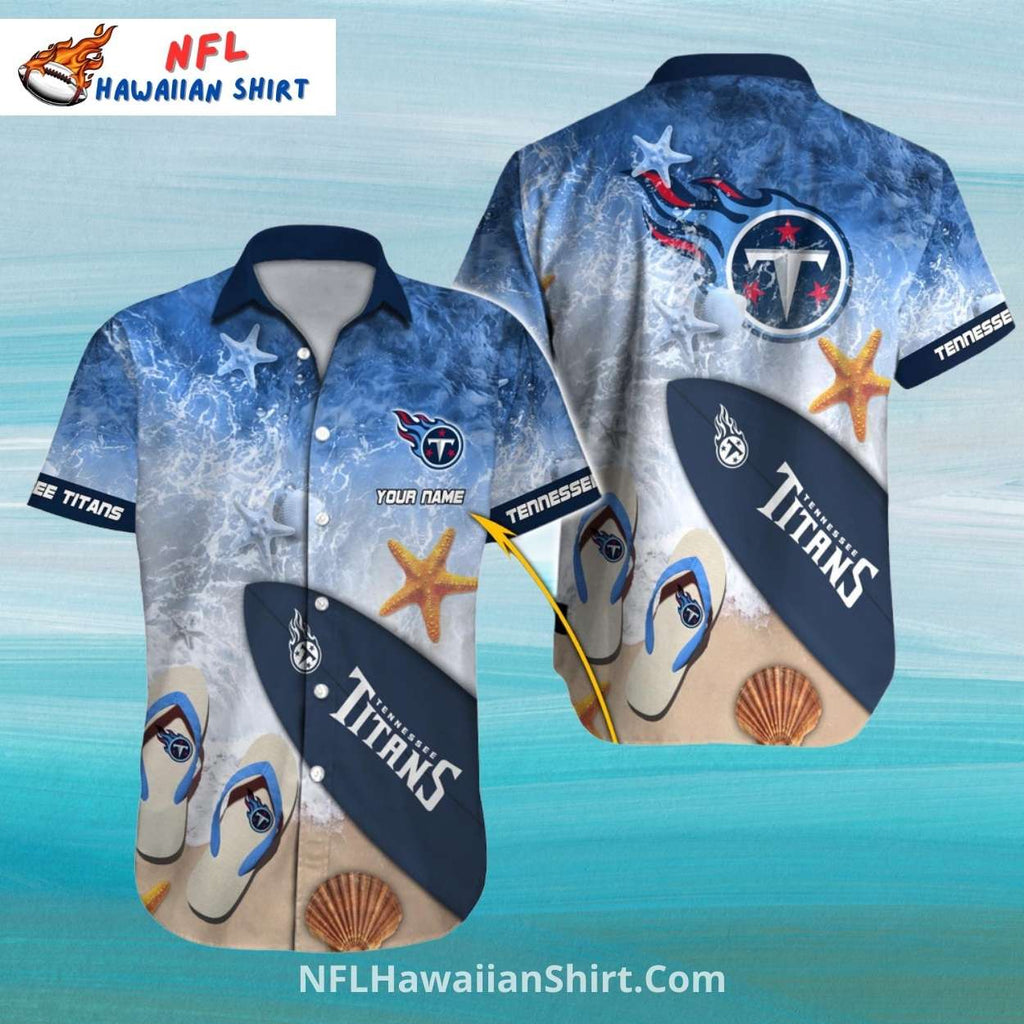 Tennessee Titans Beach Surf Aloha Shirt