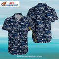 Tennessee Titans Dark Tropical Sketch Aloha Shirt