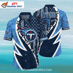 Tennessee Titans Lightning Bolt Flag Design Shirt