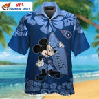 Tennessee Titans Mickey Mouse Surfing Hawaiian Shirt