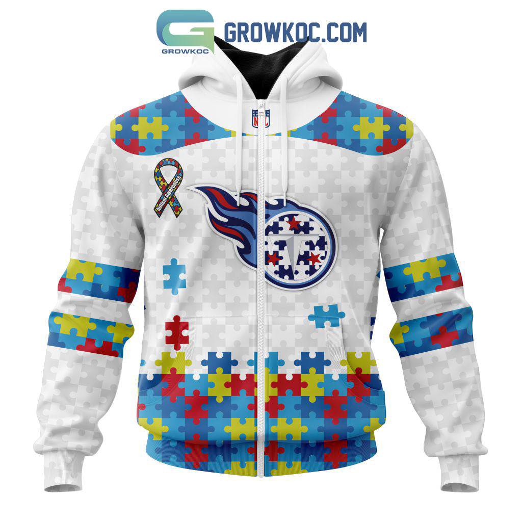 Tennessee Titans NFL Autism Awareness Personalized Hoodie T Shirt