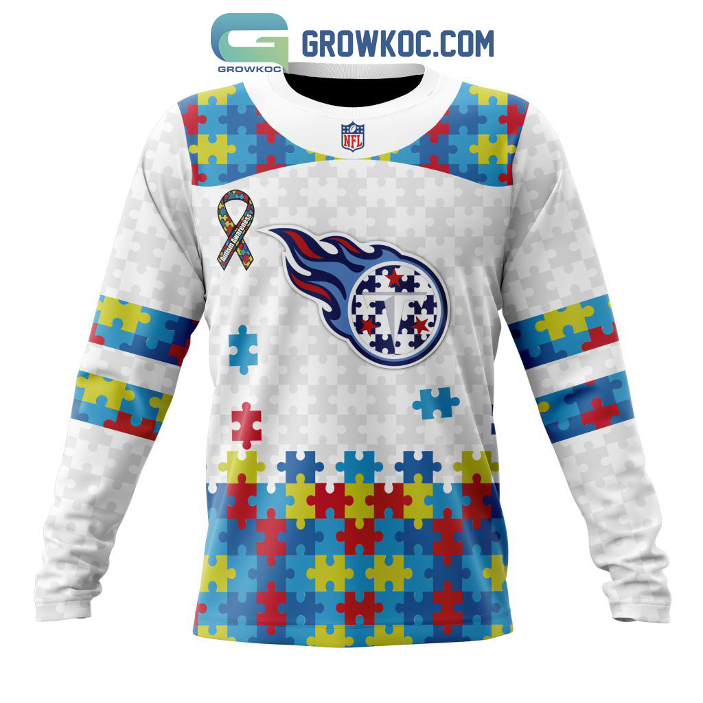 Tennessee Titans NFL Autism Awareness Personalized Hoodie T Shirt