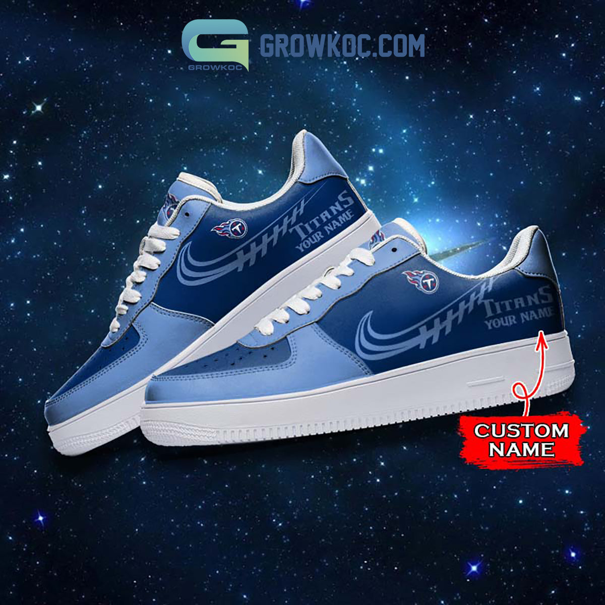 Tennessee Titans Personalized Air Force 1 Sneaker Shoes