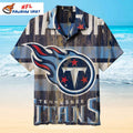 Tennessee Titans Rustic Wood Logo Beach Shirt