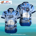 Tennessee Titans Sunset Cruise Aloha Shirt