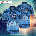 Tennessee Titans Tie-Dye Palm Tree Hawaiian Shirt