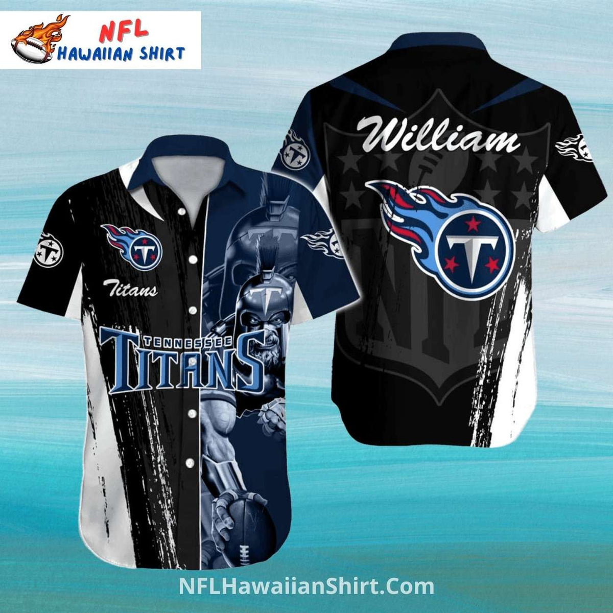 Tennessee Titans Warrior And Grunge NFL Design